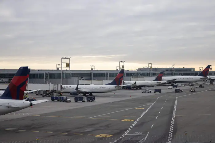 Delta Air Lines jets at JFK Airport in New York City